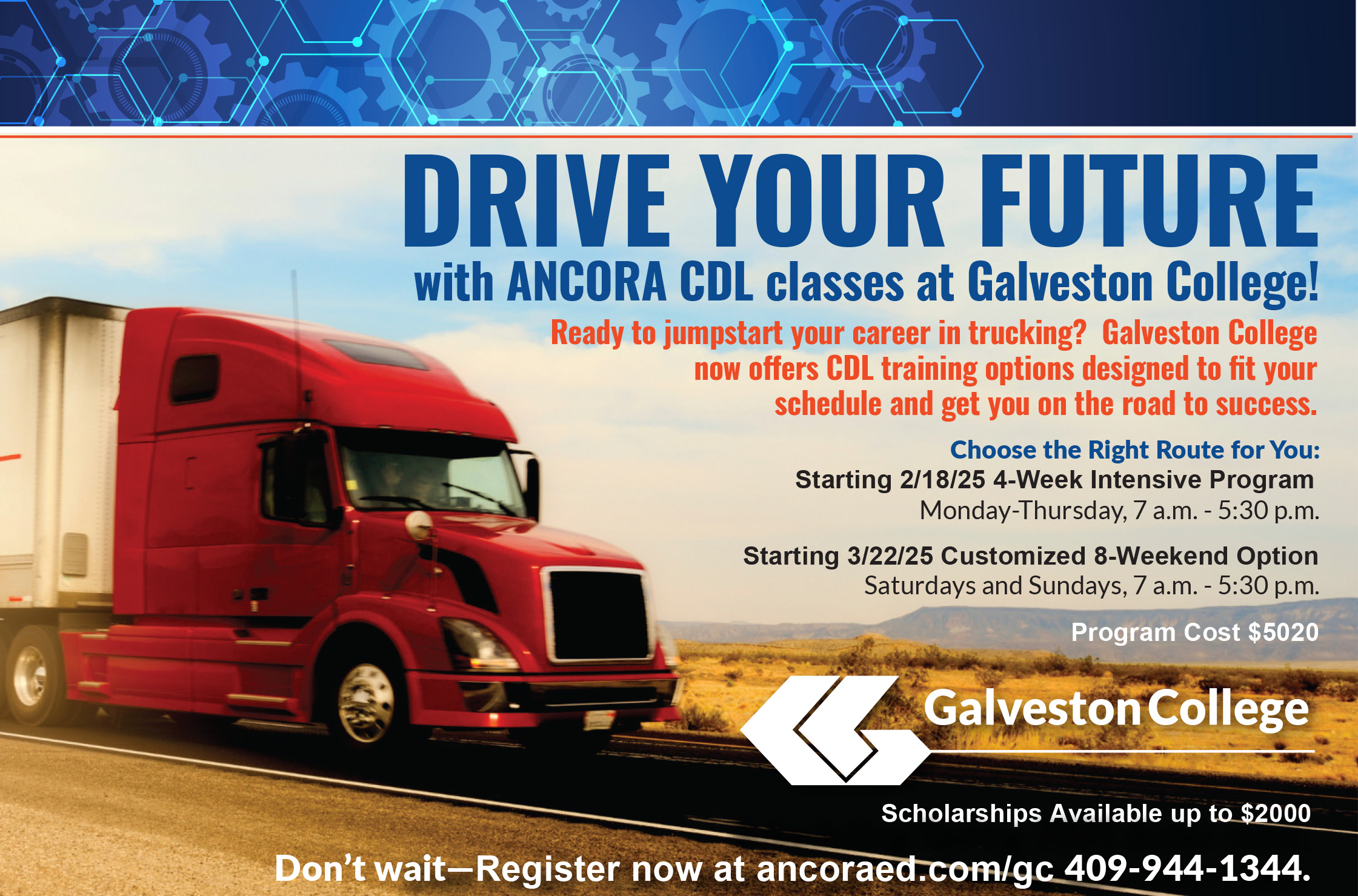 CDL program at Galveston College