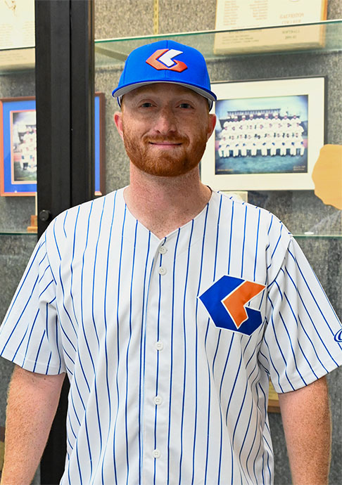 Portrait of new person in baseball uniform