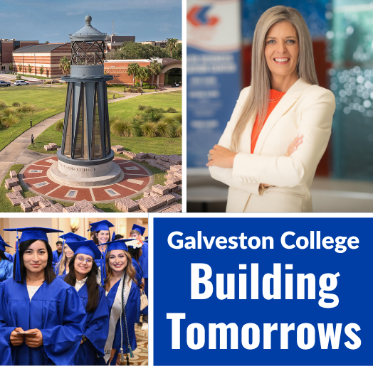 GC Building Tomorrows photos of campus beacon, Dr. Watts, graduates