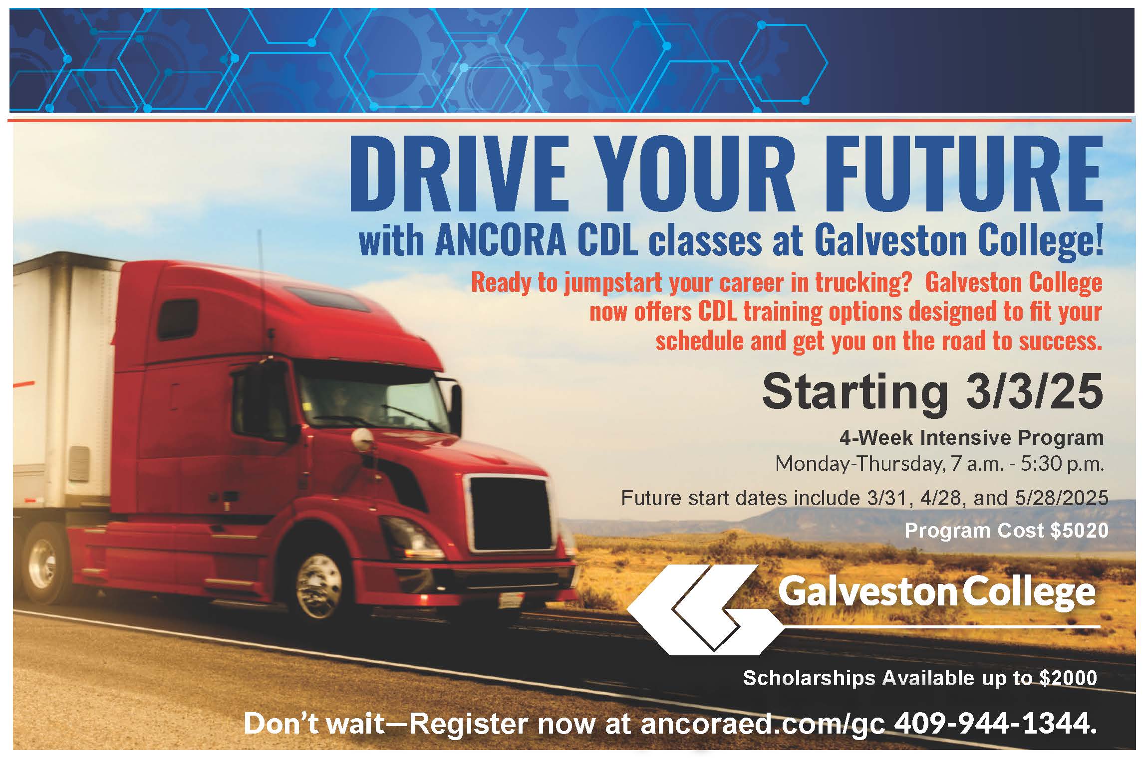 CDL program at Galveston College