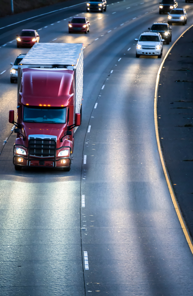 Truck on the highway