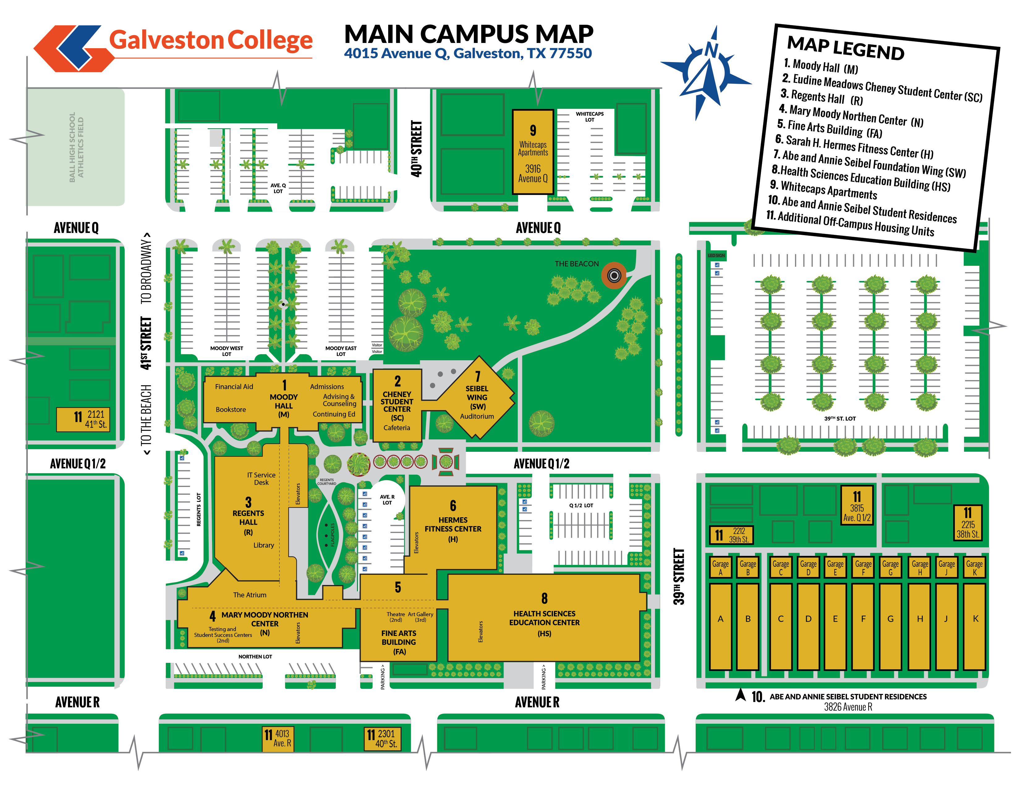GC Main Campus Map