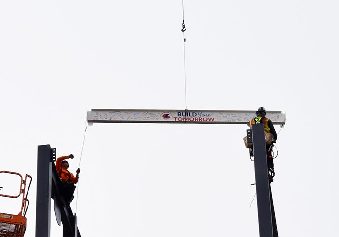 Topping Off Ceremony for new Health Sciences Education Center