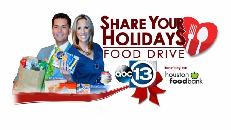 Share you holidays food drive ABC13 benefiting houston food bank