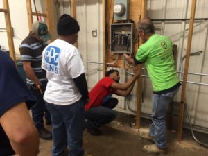 Electrical students at Galveston College