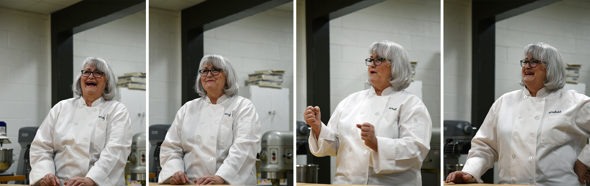 Chef Nancy Manlove in the kitchen