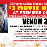 Galveston College Student Activities Movie Night Venom