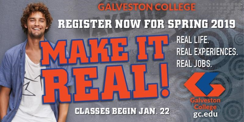 Spring 2019 registration set at Galveston College